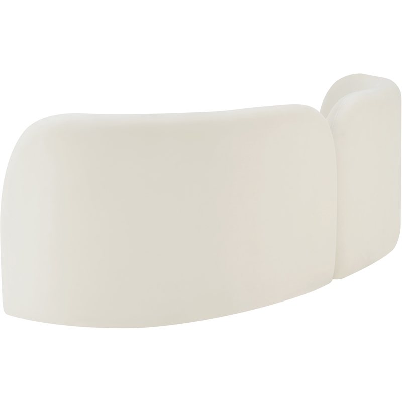 Meridian Furniture Daphne Cream Velvet Sofa