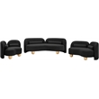 Meridian Furniture Daphne Black Boucle Fabric Chair