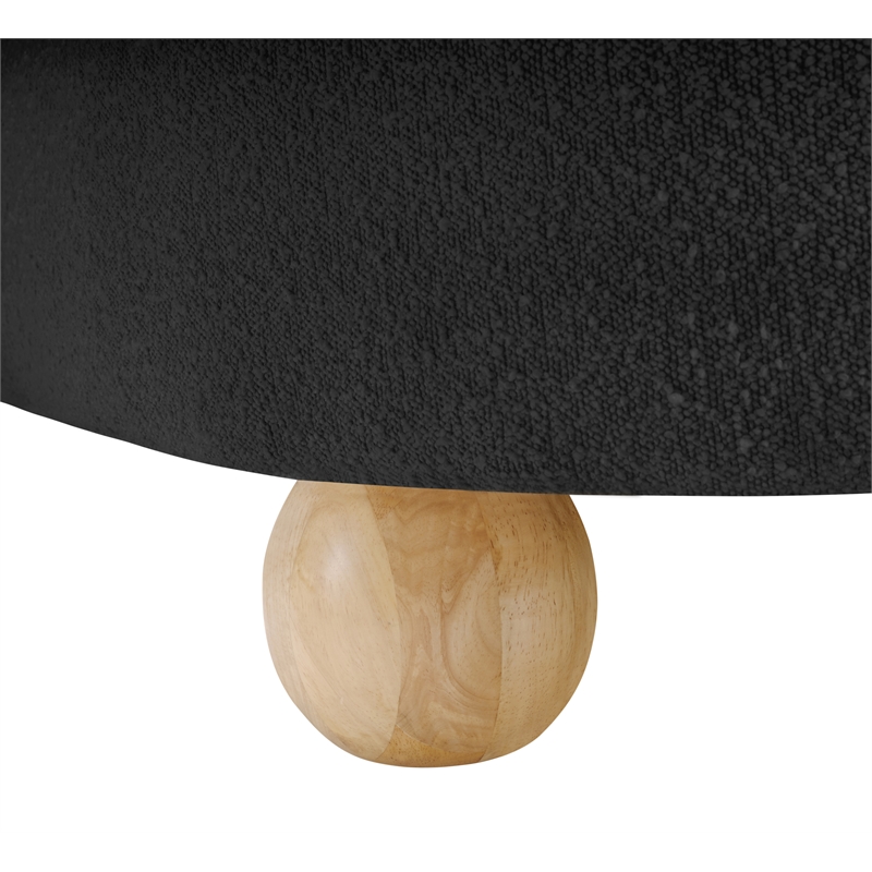 Meridian Furniture Daphne Black Boucle Fabric Chair