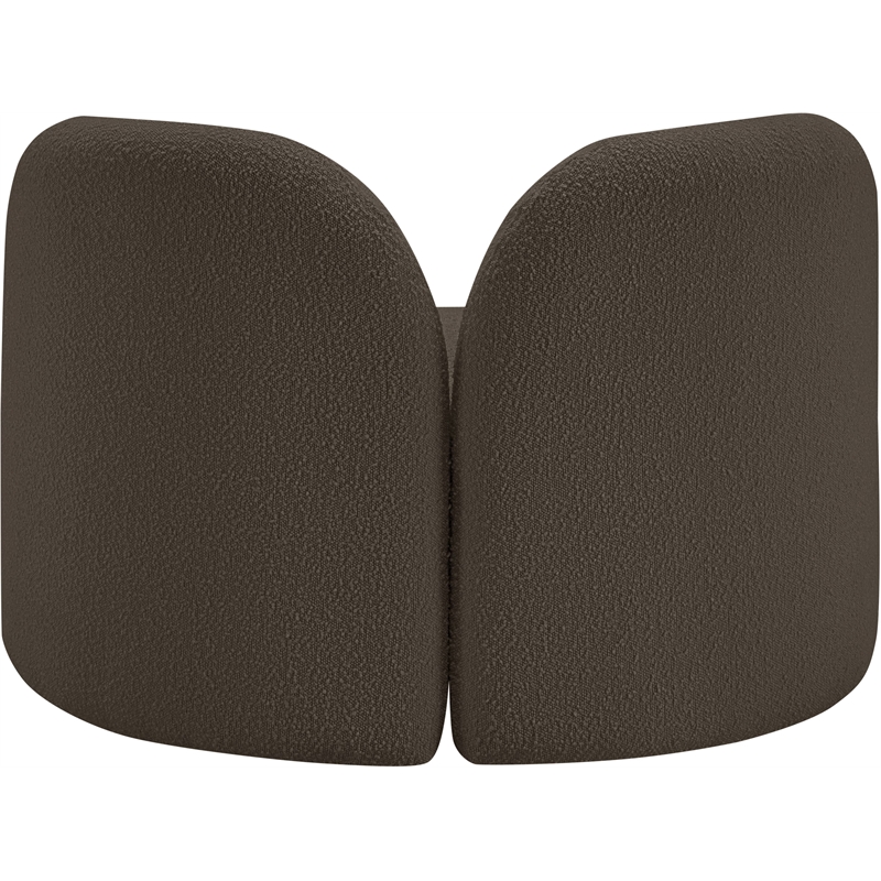 Meridian Furniture Daphne Brown Boucle Fabric Chair