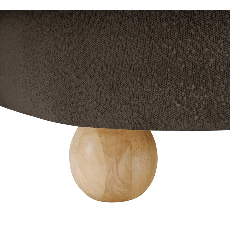 Meridian Furniture Daphne Brown Boucle Fabric Chair