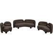 Meridian Furniture Daphne Brown Boucle Fabric Loveseat