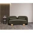 Meridian Furniture Daphne Olive Boucle Fabric Loveseat