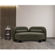 Meridian Furniture Daphne Olive Boucle Fabric Loveseat