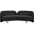 Meridian Furniture Daphne Black Boucle Fabric Sofa