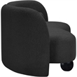 Meridian Furniture Daphne Black Boucle Fabric Sofa
