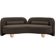 Meridian Furniture Daphne Brown Boucle Fabric Sofa