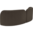 Meridian Furniture Daphne Brown Boucle Fabric Sofa