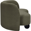 Meridian Furniture Daphne Olive Boucle Fabric Sofa