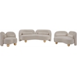 Meridian Furniture Daphne Beige Chenille Fabric Chair