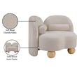 Meridian Furniture Daphne Beige Chenille Fabric Chair