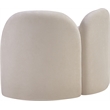 Meridian Furniture Daphne Beige Chenille Fabric Chair
