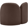 Meridian Furniture Daphne Brown Chenille Fabric Chair