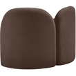Meridian Furniture Daphne Brown Chenille Fabric Chair