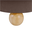 Meridian Furniture Daphne Brown Chenille Fabric Chair
