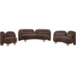 Meridian Furniture Daphne Brown Chenille Fabric Chair