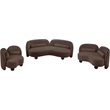 Meridian Furniture Daphne Brown Chenille Fabric Chair