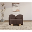 Meridian Furniture Daphne Brown Chenille Fabric Chair