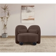 Meridian Furniture Daphne Brown Chenille Fabric Chair