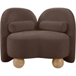 Meridian Furniture Daphne Brown Chenille Fabric Chair