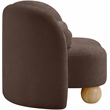 Meridian Furniture Daphne Brown Chenille Fabric Chair