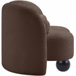 Meridian Furniture Daphne Brown Chenille Fabric Chair