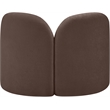 Meridian Furniture Daphne Brown Chenille Fabric Chair