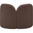 Meridian Furniture Daphne Brown Chenille Fabric Chair