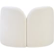 Meridian Furniture Daphne Cream Chenille Fabric Chair