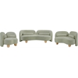 Meridian Furniture Daphne Mint Chenille Fabric Chair