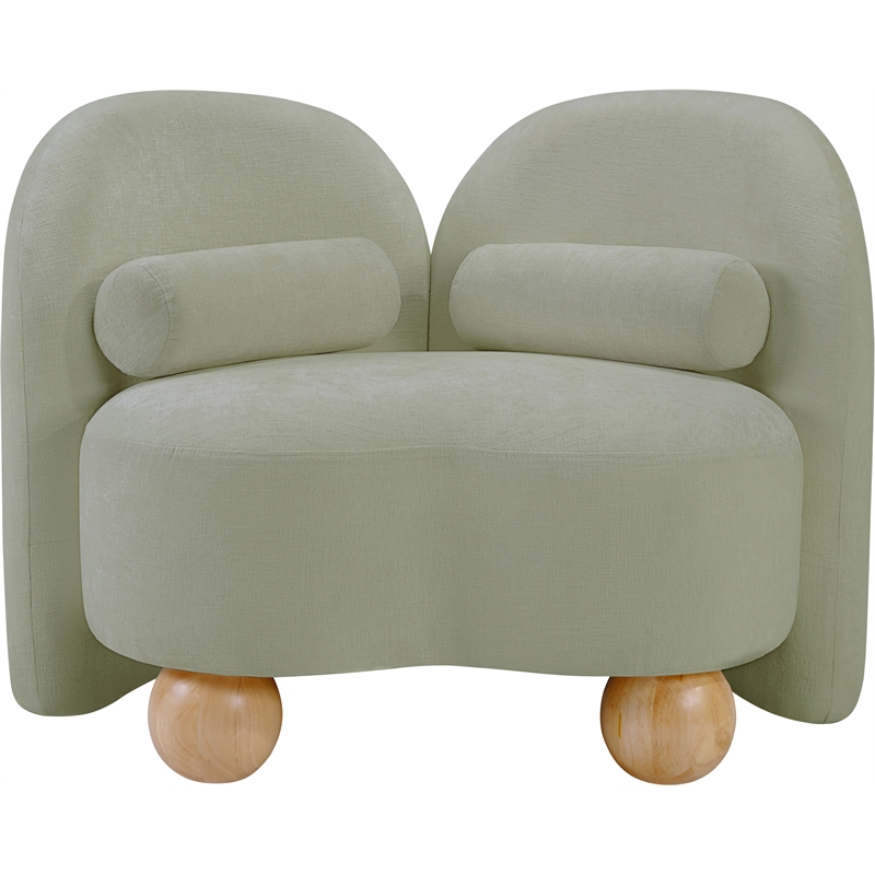 Meridian Furniture Daphne Mint Chenille Fabric Chair