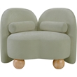 Meridian Furniture Daphne Mint Chenille Fabric Chair