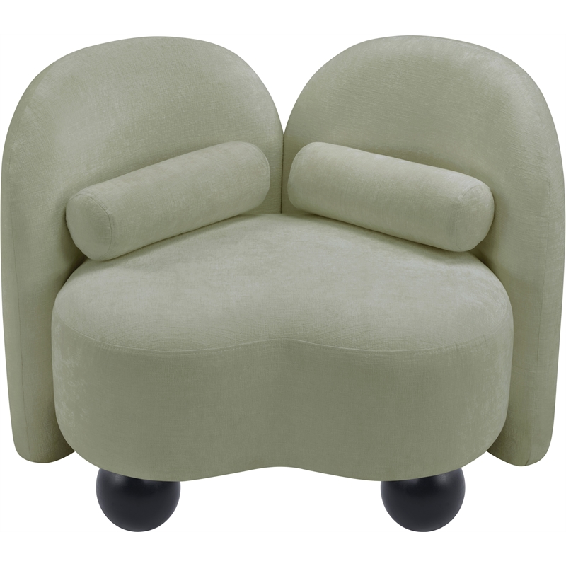 Meridian Furniture Daphne Mint Chenille Fabric Chair