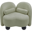 Meridian Furniture Daphne Mint Chenille Fabric Chair