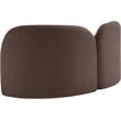 Meridian Furniture Daphne Brown Chenille Fabric Loveseat
