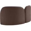 Meridian Furniture Daphne Brown Chenille Fabric Loveseat