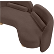 Meridian Furniture Daphne Brown Chenille Fabric Loveseat