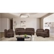 Meridian Furniture Daphne Brown Chenille Fabric Loveseat