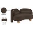 Meridian Furniture Daphne Brown Chenille Fabric Loveseat