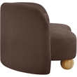 Meridian Furniture Daphne Brown Chenille Fabric Loveseat