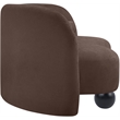 Meridian Furniture Daphne Brown Chenille Fabric Loveseat