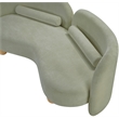Meridian Furniture Daphne Mint Chenille Fabric Loveseat