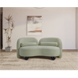 Meridian Furniture Daphne Mint Chenille Fabric Loveseat