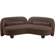 Meridian Furniture Daphne Brown Chenille Fabric Sofa