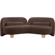 Meridian Furniture Daphne Brown Chenille Fabric Sofa