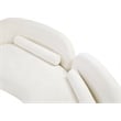 Meridian Furniture Daphne Cream Chenille Fabric Sofa
