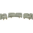 Meridian Furniture Daphne Mint Chenille Fabric Sofa