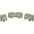 Meridian Furniture Daphne Mint Chenille Fabric Sofa