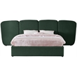 Meridian Furniture Shiloh Green Boucle Fabric King Bed