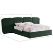 Meridian Furniture Shiloh Green Boucle Fabric King Bed